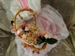 rose flower maiden basket